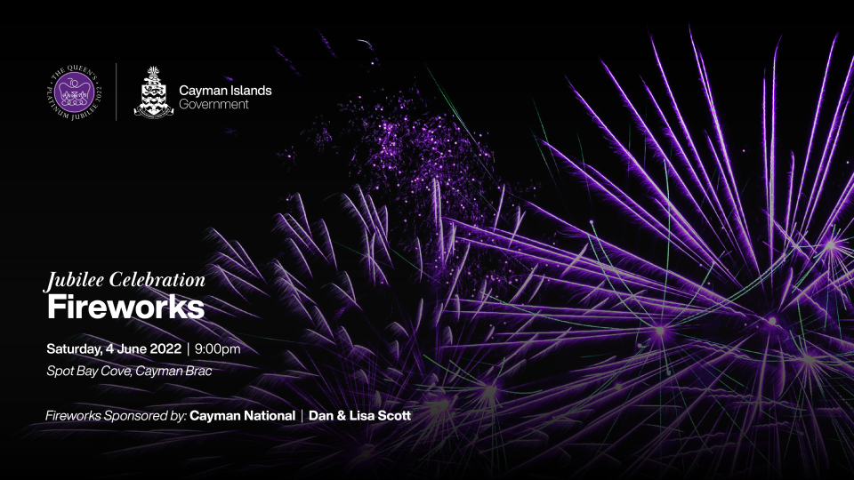 Fireworks display in Cayman Brac